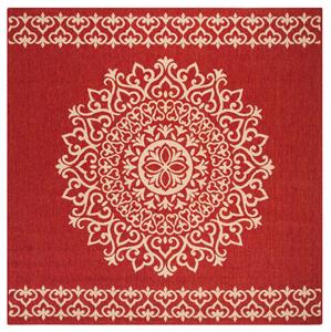 Safavieh Vloerkleed Bastia Vierkant in- & outdoor | 