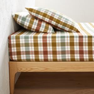 LA REDOUTE INTERIEURS Hoeslaken in flanel, omslag 30 cm, Molgan