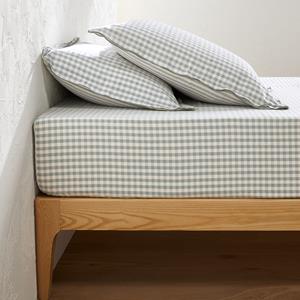 LA REDOUTE INTERIEURS Hoeslaken in seersucker, omslag 30 cm, Cottage