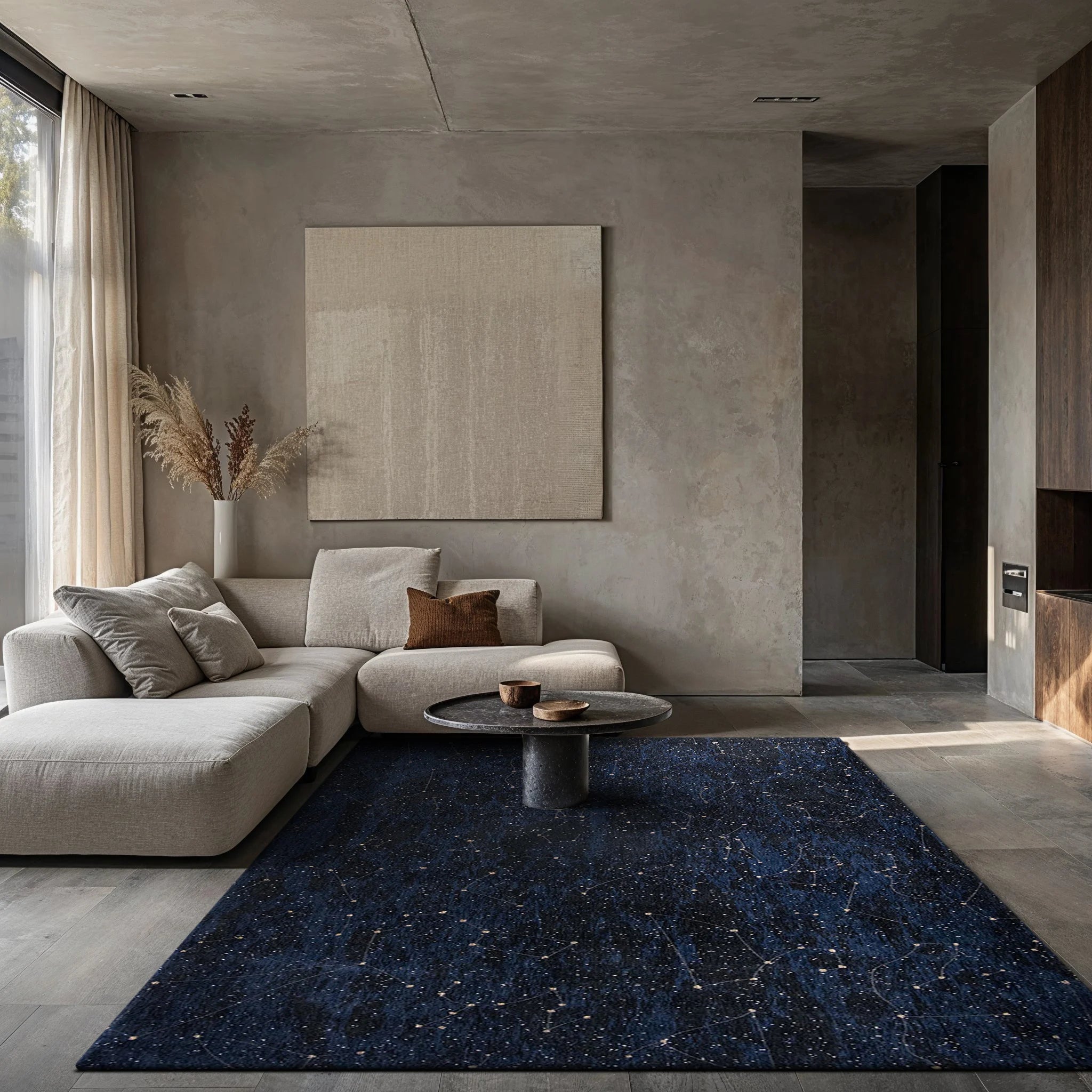 Louis de Poortere  Vloerkleed Celestial Midnight Blue 9060 - 170x240 cm