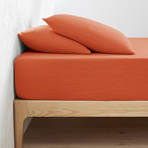 LA REDOUTE INTERIEURS Effen hoeslaken in tetra, omslag 30cm, Kumla