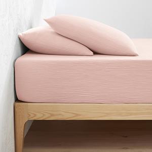 LA REDOUTE INTERIEURS Effen hoeslaken in tetra, omslag 30cm, Kumla