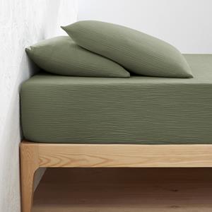 LA REDOUTE INTERIEURS Effen hoeslaken in tetra, omslag 30cm, Kumla