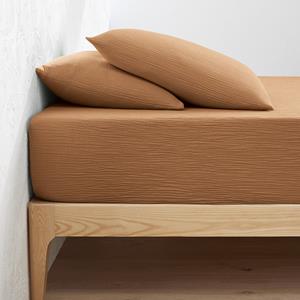 LA REDOUTE INTERIEURS Effen hoeslaken in tetra, omslag 30cm, Kumla