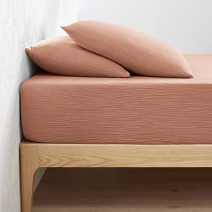 LA REDOUTE INTERIEURS Effen hoeslaken in tetra, omslag 30cm, Kumla