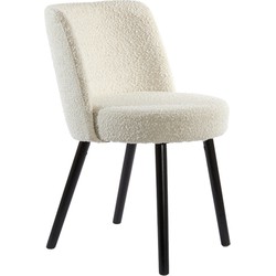 Light & Living  Eetkamerstoel ECKLEY - 56x47x79cm - Wit - Set van 2