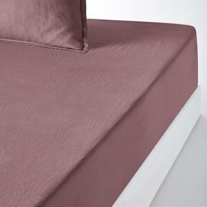 LA REDOUTE INTERIEURS Hoeslaken in gewassen linnen, omslag 35 cm, Linot