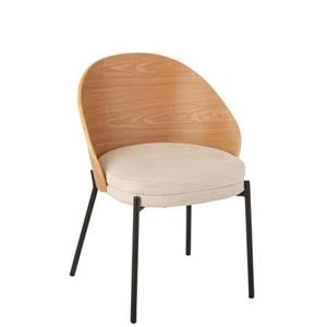 J-Line stoel Lone - multiplex|metaal - naturel|beige