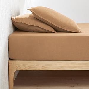 LA REDOUTE INTERIEURS Hoeslaken in gewassen linnen, omslag 30 cm, Linot