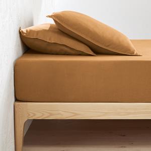 LA REDOUTE INTERIEURS Hoeslaken in gewassen linnen, omslag 30 cm, Linot