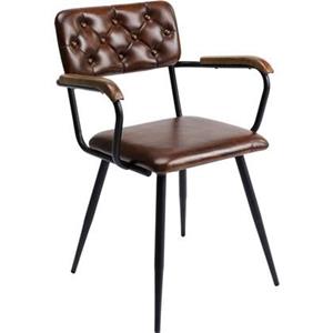 Kare Design Kare Eetkamerstoel Salsa Leather Brown