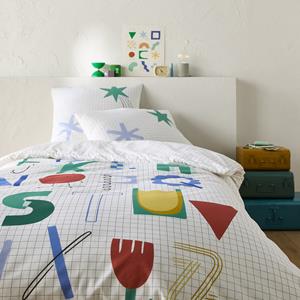 LA REDOUTE INTERIEURS Dekbedovertrek voor kinderen 50% gerecycled katoen, Roman