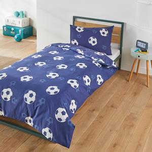 SO'HOME Bedset met rechthoekige sloop in katoen, Blue Goal