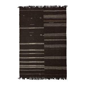 HKLIVING Striped Woolen Kelim Vloerkleed 150 x 240 cm - Bruin