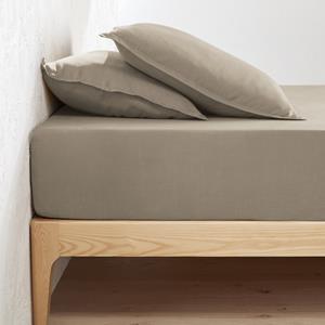 LA REDOUTE INTERIEURS Hoeslaken in gewassen linnen, omslag 30 cm, Linot