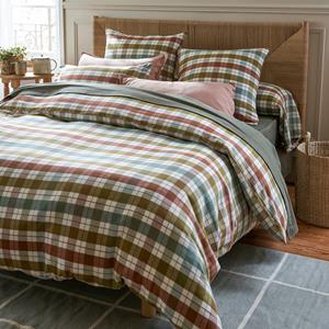 LA REDOUTE INTERIEURS Dekbedovertrek in flanel, Molgan
