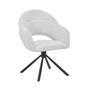 DÉJA Living  Eetkamerstoel Beige - Draaibaar - Celeste - Set van 2