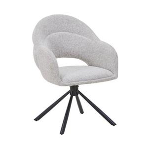 DÉJA Living  Eetkamerstoel Taupe - Draaibaar - Celeste - Set van 2