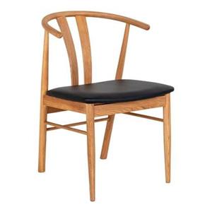 House Nordic  Eetkamerstoel Artenara Eiken Naturel|Zwart - Set van 2