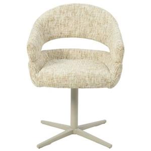 DÉJA Living  Eetkamerstoel Taupe Draaibaar - Milou - Set van 2