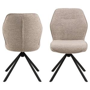 Giga Living  Eetkamerstoel Marouan Monza Beige Draaibaar - Set van 2