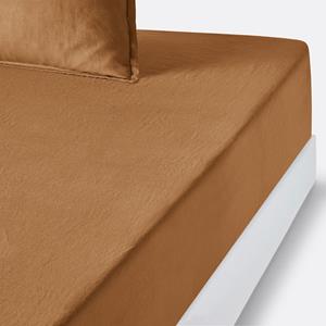 LA REDOUTE INTERIEURS Hoeslaken in gewassen linnen, omslag 35 cm, Linot