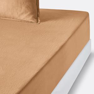 LA REDOUTE INTERIEURS Hoeslaken in gewassen linnen, omslag 35 cm, Linot