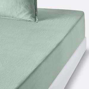 LA REDOUTE INTERIEURS Hoeslaken in gewassen linnen, omslag 35 cm, Linot