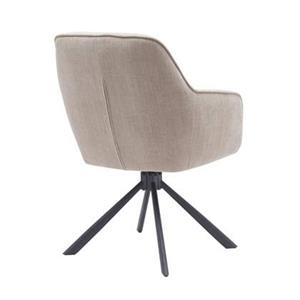 Giga Living  Eetkamerstoel Beige Stof - Select Avola - Set van 2