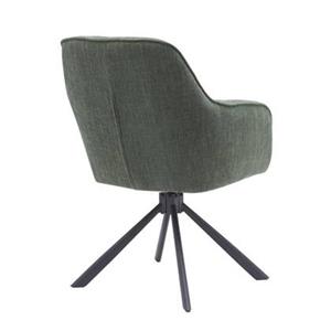 Giga Living  Eetkamerstoel Groen Stof - Select Avola - Set van 2