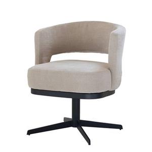 DÉJA Living  DÉJA Eetkamerstoel Louis Taupe - Set van 2