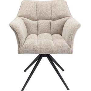 Kare Design Thinktank Draaibare Stoel - Bouclé Stof Gemêleerd