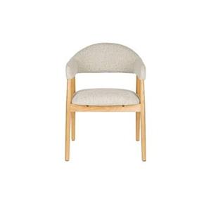 Giga Meubel  Armstoel Indy Lichtbruin - Set van 2