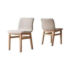Tikamoon  Cocoon - Linen stoel van eikenhout