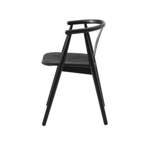 Giga Living  Eetkamerstoel Zwart Eikenhout - Relate - Set van 2