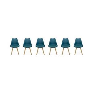 Sweeek  Set van 6 eetkamerstoelen, 42x55x81cm