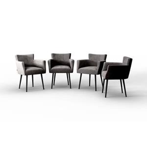 NADUVI Collection Set van 4 eetkamerstoelen Billie
