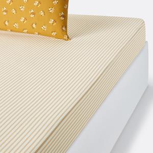 LA REDOUTE INTERIEURS Hoeslaken in gewassen katoen, omslag 30 cm, Francine