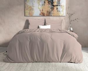 RoyalTextile - DH Flanel Mendez Taupe Dekbedovertrek - 140 x 220