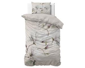 RoyalTextile - Magnolo Dekbedovertrek - Wit - 140 x 220
