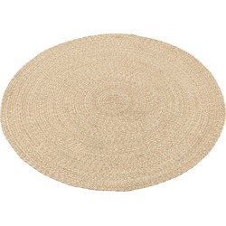 J-Line  Tapijt Miami Outdoor Polyester Naturel Medium - 150x150x2cm