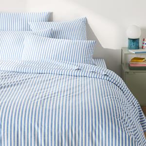 LA REDOUTE INTERIEURS Katoenen dekbedovertrek, blauw, Soizic