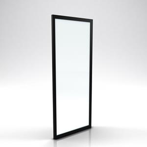 Aurlane  Inloopdouche Factory 90 X 200cm - Zwart Profiel - 6 Mm Helder Glas