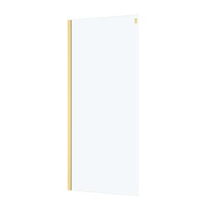 Aurlane  Zijwand Rolling 80 X 200cm - Goud Profiel - 8 Mm Helder Glas