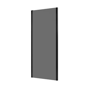 Allibert  Zijwand Laja 90 X 200cm - Zwart Profiel - 6 Mm Rookglas