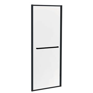 Allibert  Inloopdouche Lonso 90 X 200cm - Zwart Profiel -8 Mm Helder Glas