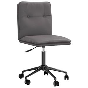 vidaXL Eetkamerstoelen 2 st kunstleer grijs