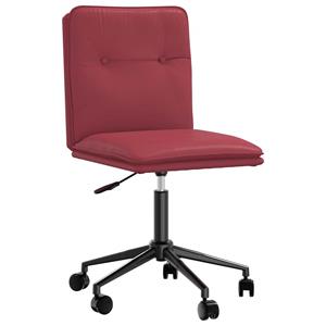 vidaXL Eetkamerstoelen 2 st kunstleer wijnrood