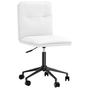 vidaXL Eetkamerstoelen 2 st kunstleer wit