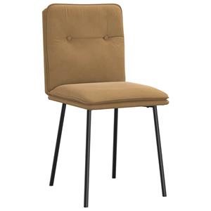 vidaXL Eetkamerstoelen draaibaar 4 st fluweel bruin